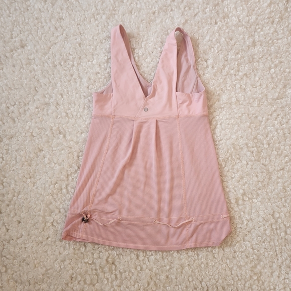 Lululemon Hustle & Bustle Tame Me Tank Top Pink Coral Peach Sz 6 Gorpcore Y2K - Picture 2 of 8
